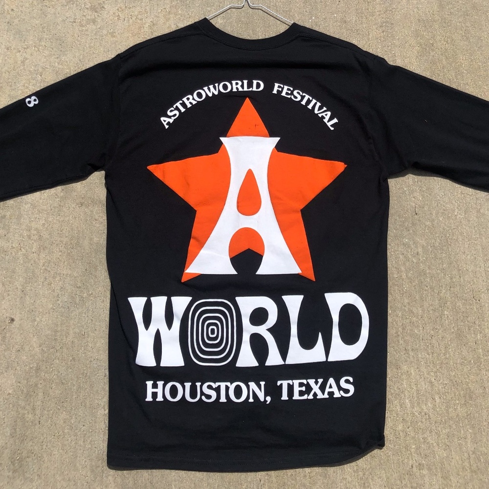 Travis Scott Astro Long Sleeve Tee Black